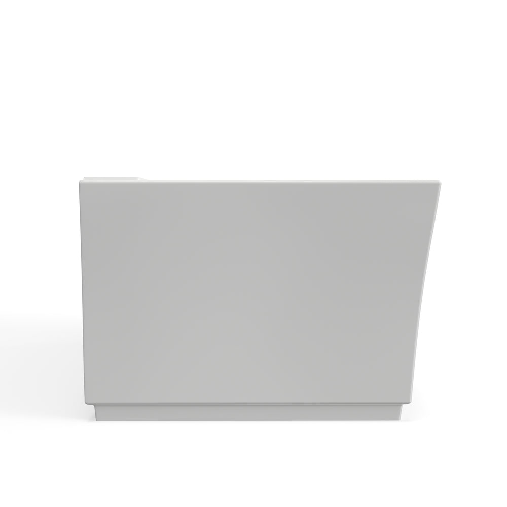 Townsend 68 x 36-Inch Freestanding Bathtub Center Drain With Integrated Overflow