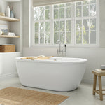 Cadet 66 x 32-Inch Freestanding Bathtub With Drain Chrome Finish
