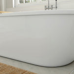 Cadet 66 x 32-Inch Freestanding Bathtub With Drain Chrome Finish