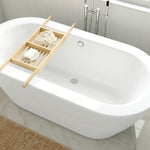 Cadet 66 x 32-Inch Freestanding Bathtub With Drain Chrome Finish