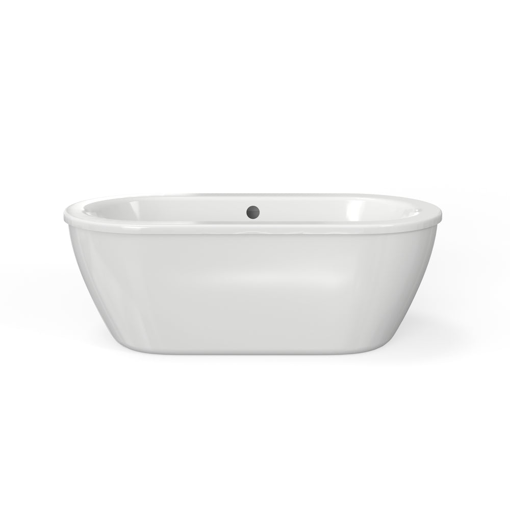 Cadet 66 x 32-Inch Freestanding Bathtub With Drain Chrome Finish