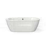 Cadet 66 x 32-Inch Freestanding Bathtub With Drain Chrome Finish