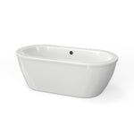 Cadet 66 x 32-Inch Freestanding Bathtub With Drain Chrome Finish