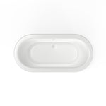 Cadet 66 x 32-Inch Freestanding Bathtub With Drain Chrome Finish