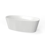 Coastal Serin 68 x 31-Inch Freestanding Bathtub Center Drain With Integrated Overflow