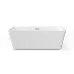 Sedona Loft 63 x 30-Inch Rectangle Freestanding Bathtub Center Drain With Integrated Overflow