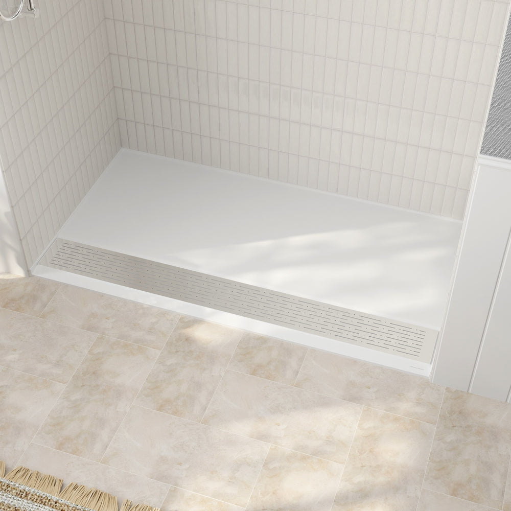Townsend 64 x 34-Inch Single Threshold ADA Shower Base With Linear Drain