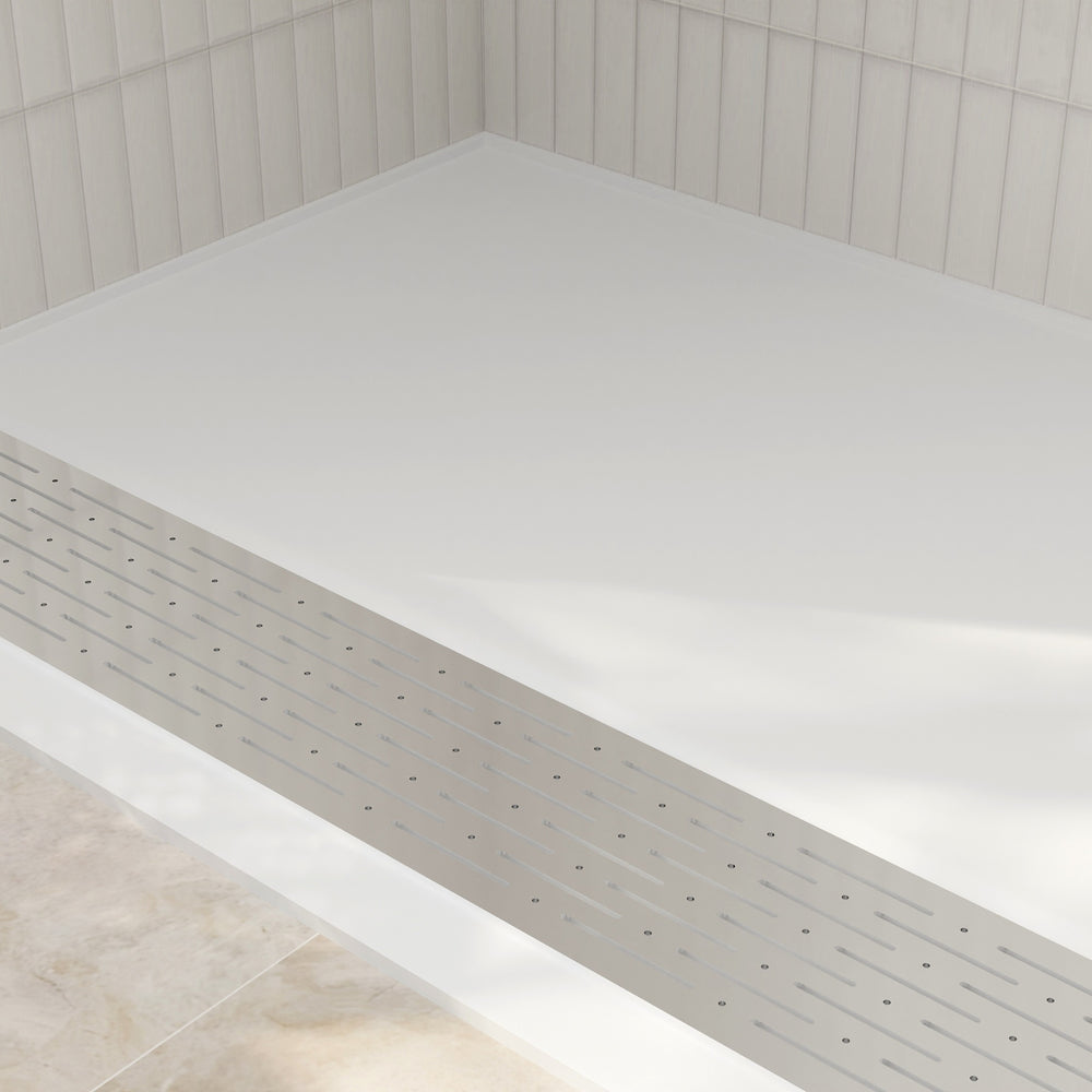 Townsend 64 x 34-Inch Single Threshold ADA Shower Base With Linear Drain