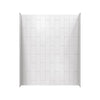 Aspirations 60 x 32 x 72-Inch Vertical Tile Bath Wall Set