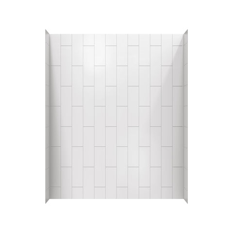 Aspirations 60 x 32 x 72-Inch Vertical Tile Bath Wall Set