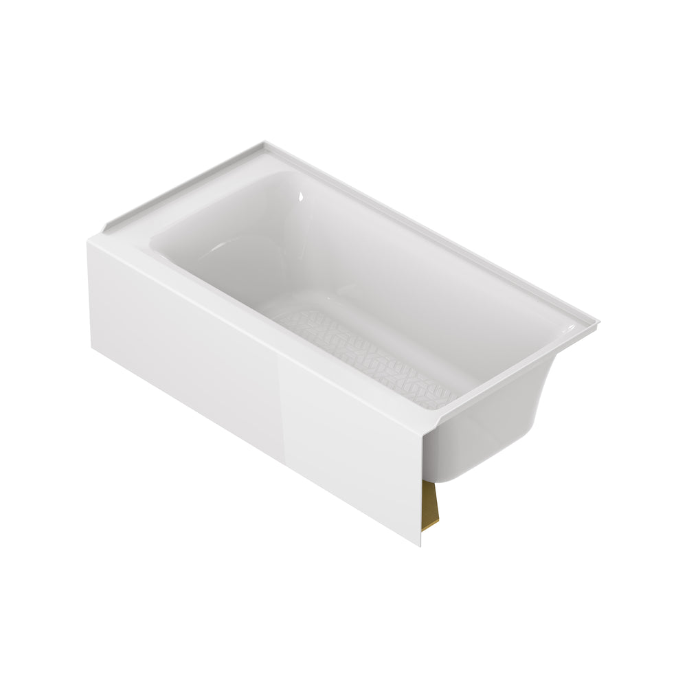 Aspirations 60 x 32-Inch Integral Apron Bathtub With Right-Hand Drain