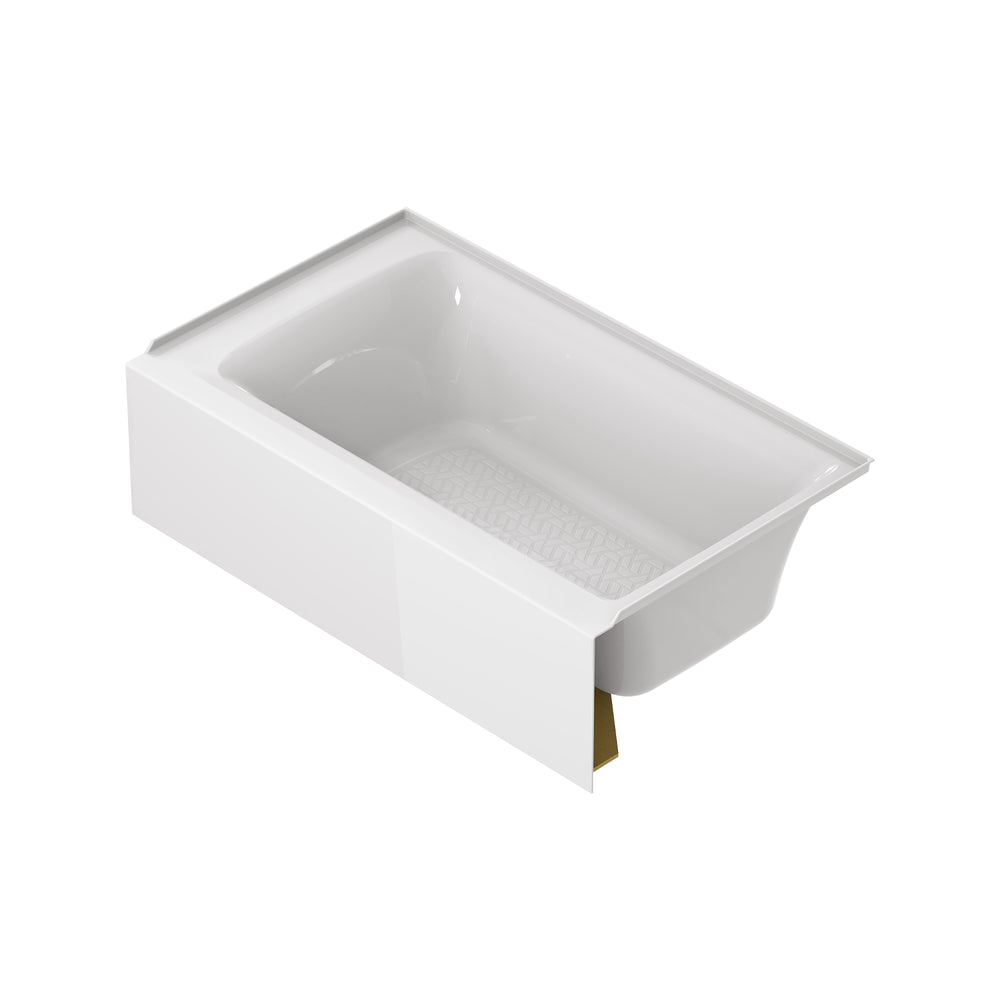 Aspirations 60 x 36-Inch Integral Apron Bathtub With Right-Hand Drain