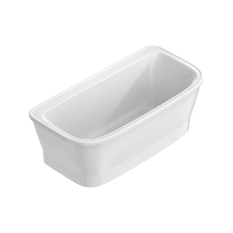 Aspirations Freestanding Bathtub with White Drain and Overflow
