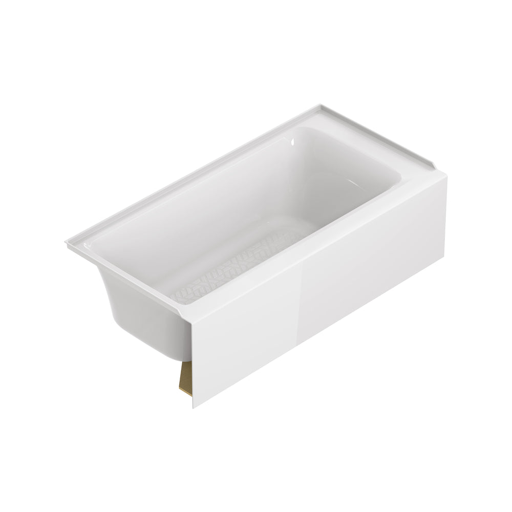 Aspirations 60 x 30-Inch Integral Apron Bathtub With Left-Hand Drain