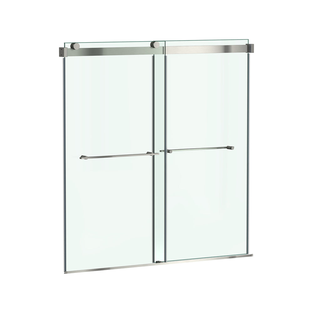 Aspirations 60 x 60-Inch Frameless Sliding Bathtub Door