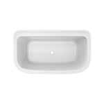 Aspirations 60 x 34-Inch Freestanding Bathtub With White Drain and Overflow