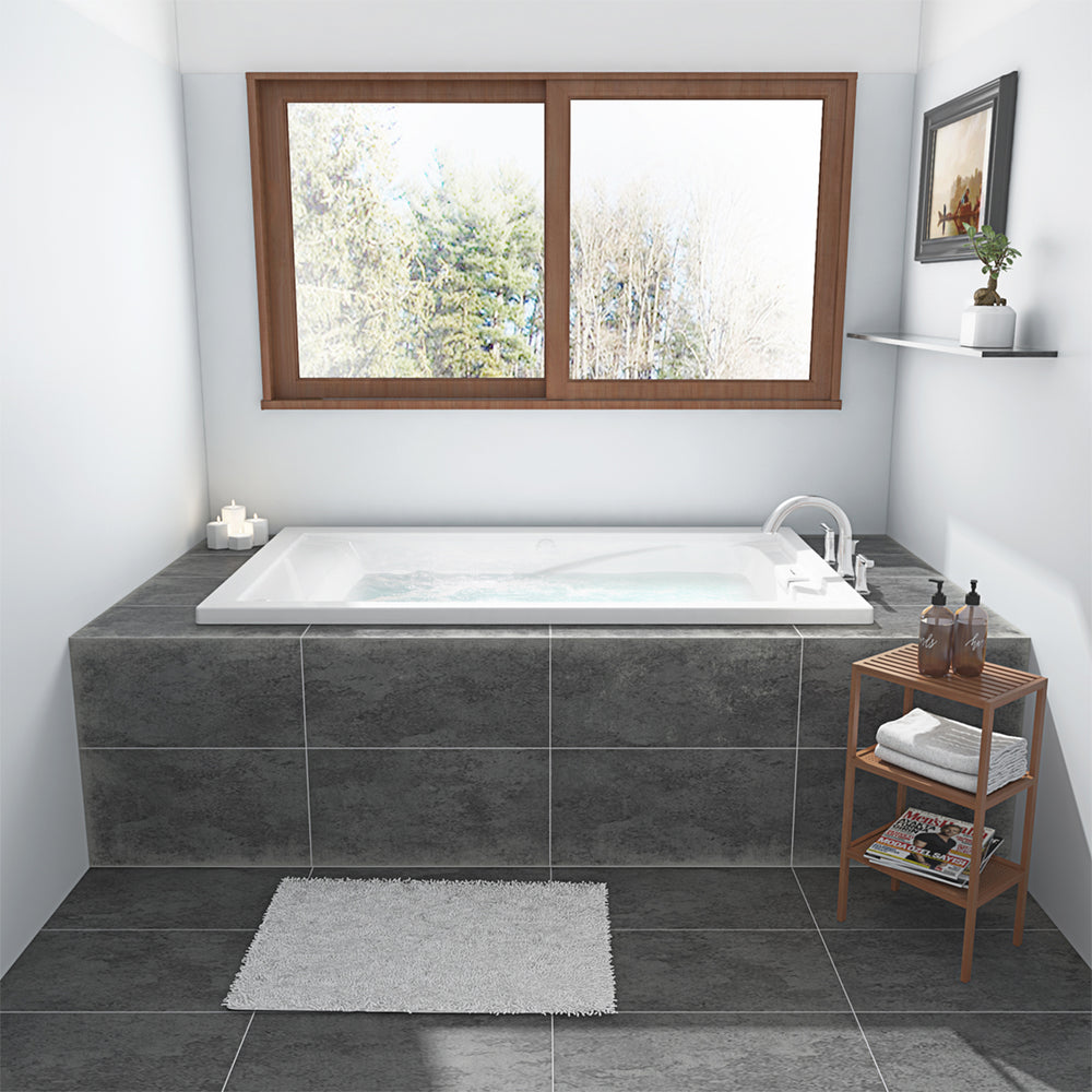 Evolution® 60 x 36-Inch Deep Soak® Drop-In Bathtub With EverClean® Hydromassage System
