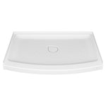 Ovation Curve 48x30-inch Curved Shower Base with Center Drain Outlet