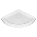 Ovation Curve 36-inch Corner Shower Base with Center Drain Outlet