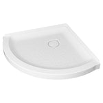 Ovation Curve 36-inch Corner Shower Base with Center Drain Outlet