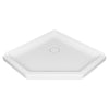 Ovation Curve 38-inch Neo-Angle Base with Center Drain Outlet