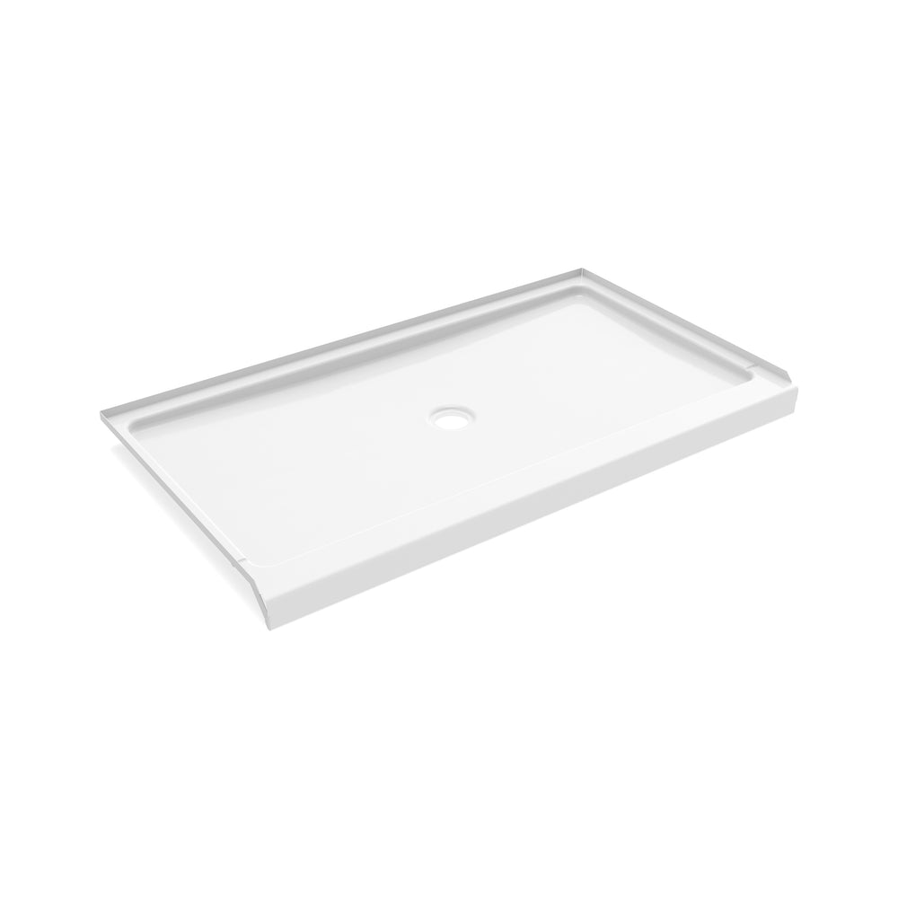 Princeton Americast 60 x 34 x 3  Alcove Shower Base with Center Drain in White - Round Drain