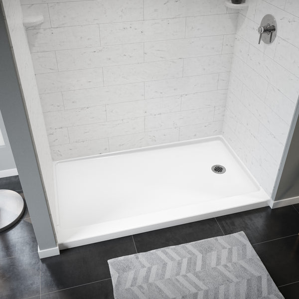 Princeton Americast 60 x 32 x 3  Alcove Shower Base - Round Drain