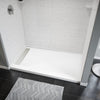 Princeton Americast 60 x 36 x 3  Alcove Shower Base - Matte Black Trench Drain 4 1/2
