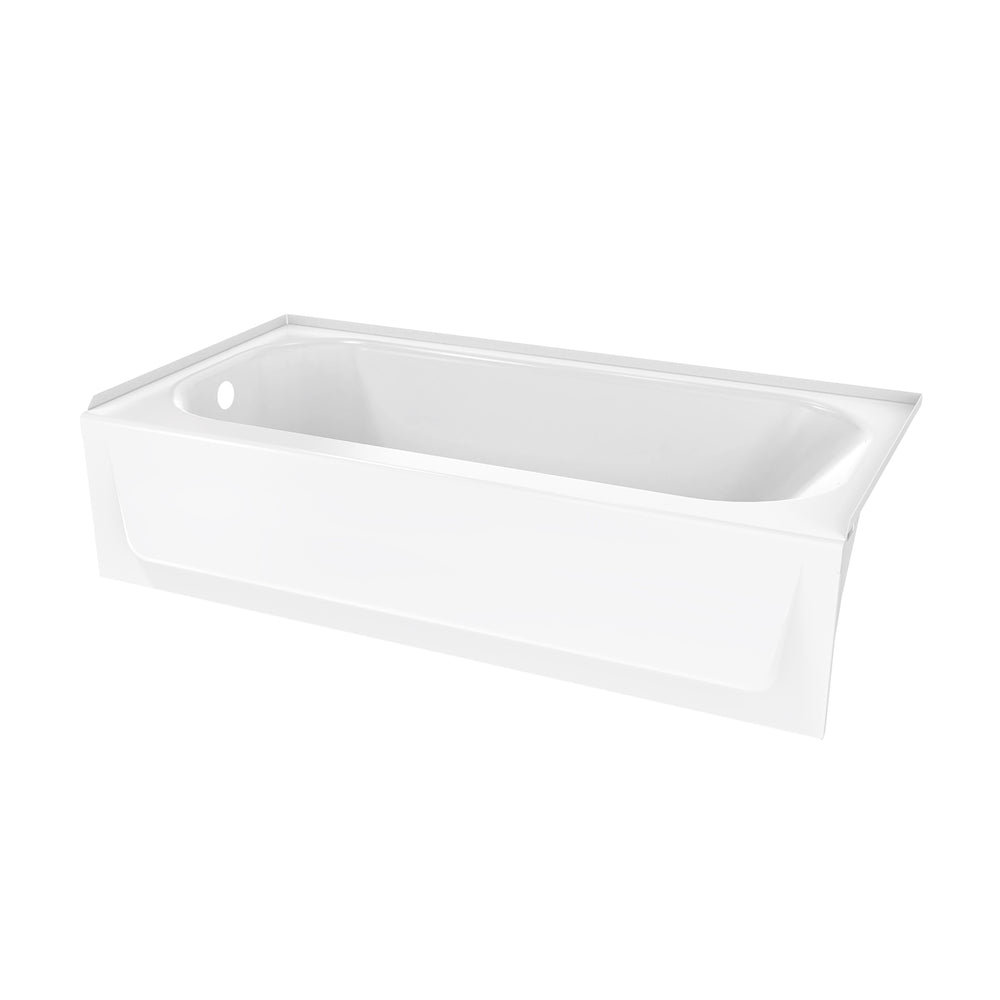 Princeton PROCAST 60 x 30 Porcelain Enamel Alcove Left-Hand Bathtub in White