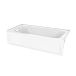 Princeton PROCAST 60 x 30 Porcelain Enamel Alcove Left-Hand Bathtub in White