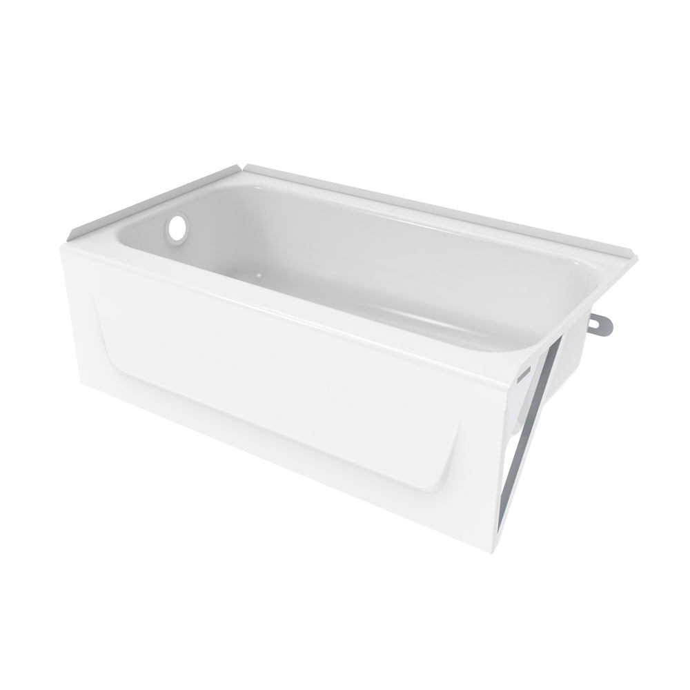 Princeton Americast 46.5 x 27  Alcove Left-Hand Drain Bathtub in White