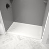 Princeton PRO 60 x 30 x 3  Porcelain Enamel Alcove Shower Base - Square Drain