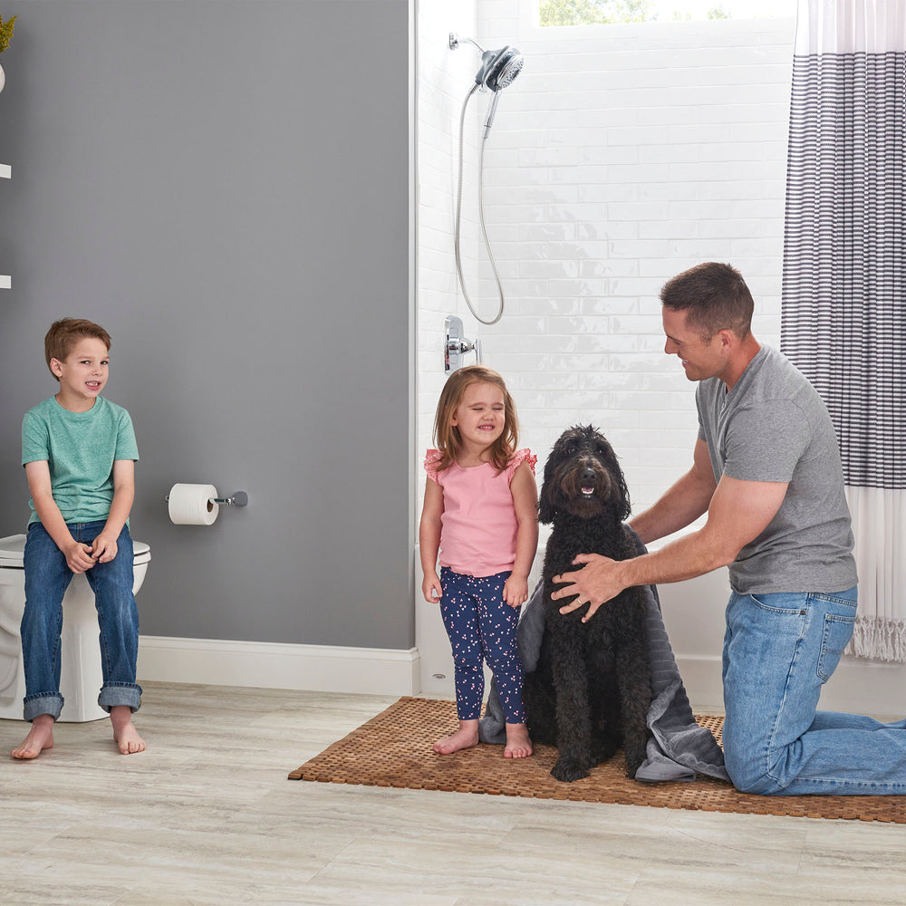 Princeton® Americast® 60 x 30-Inch Integral Apron Bathtub Above Floor Rough with Left-Hand Outlet