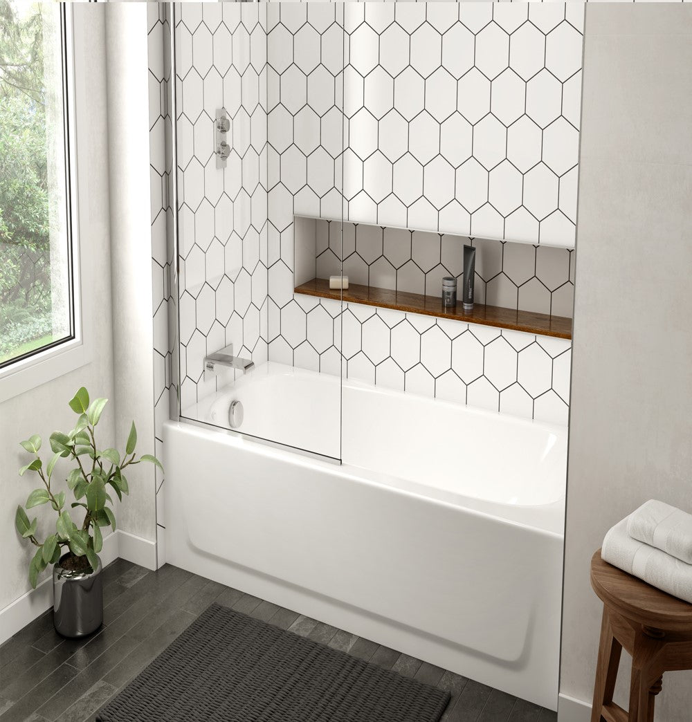 Princeton Americast 46.5 x 27  Alcove Left-Hand Drain Bathtub in White