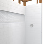 NexTile 6030 Direct-to-Stud Four-Piece Alcove Tub Wall Kit in White