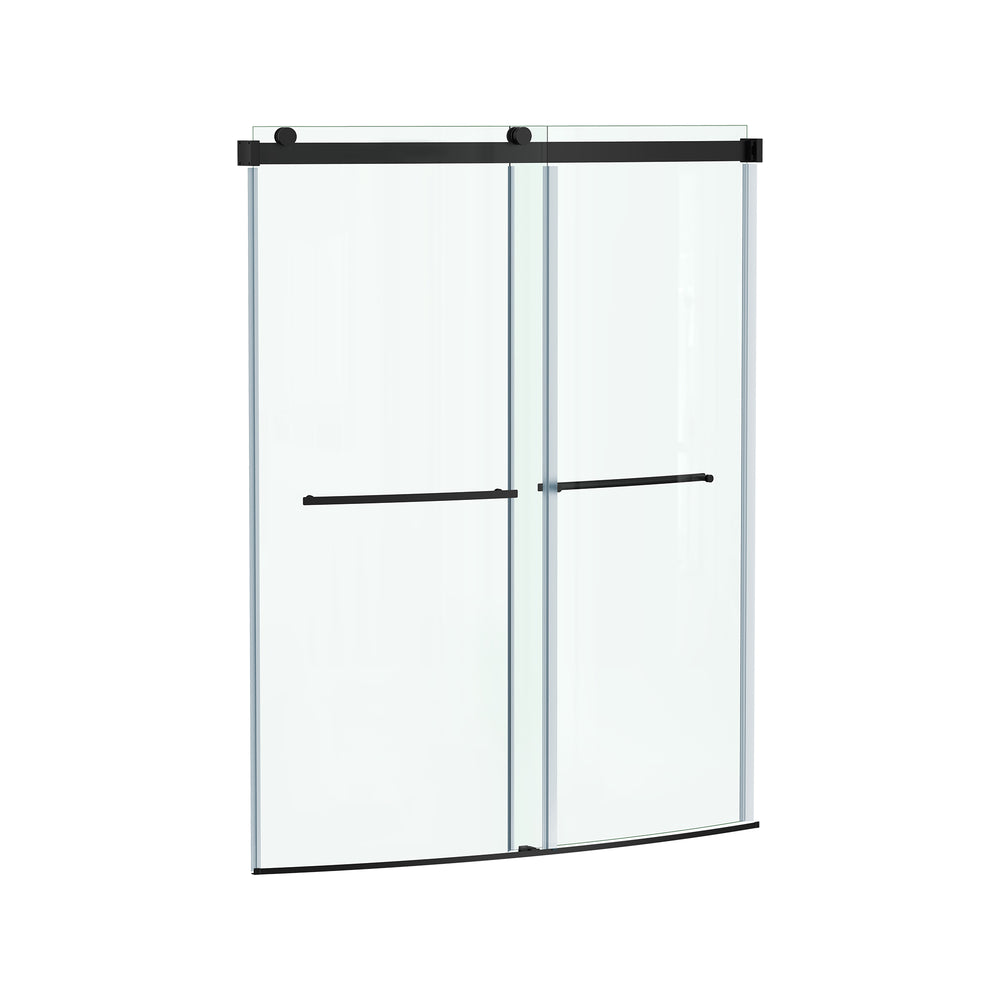 OVATION CURVE 60x72 BARN SHOWER DOOR, BN