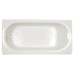 Princeton® Americast® 60 x 34-Inch Integral Apron Bathtub Above Floor Rough Left-Hand Outlet with Luxury Ledge