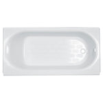 Princeton® Americast® 60 x 34-Inch Integral Apron Bathtub Above Floor Rough Right-Hand Outlet with Luxury Ledge