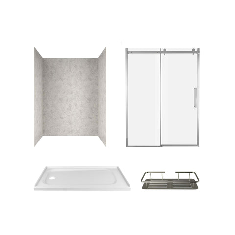 Passage 60x32-inch Low Threshold Shower Base - Left Hand Drain