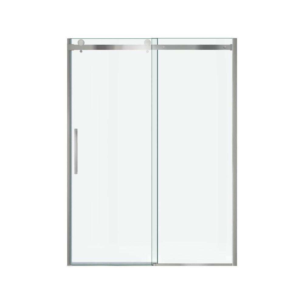 Passage 72-Inch High Semi-Frameless Top-Roller Sliding Shower Door