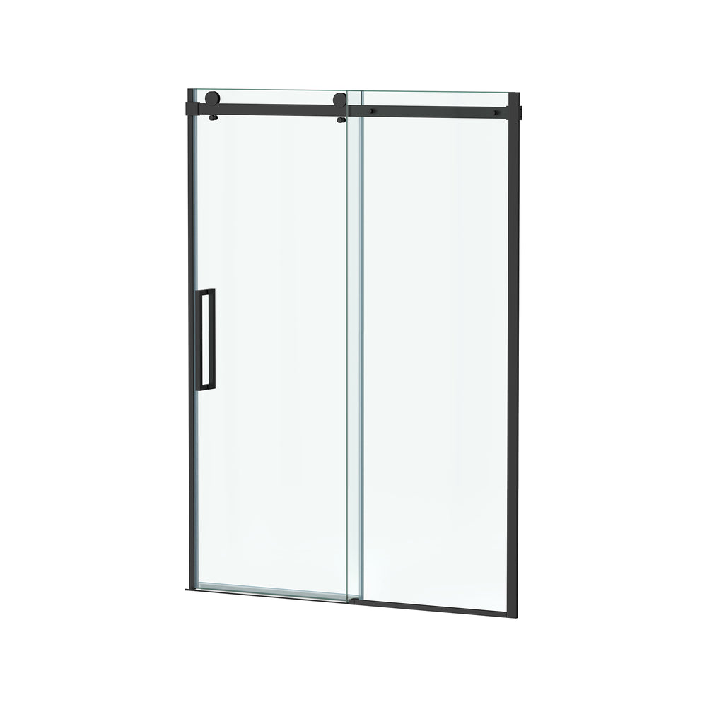 Passage 72-Inch High Semi-Frameless Top-Roller Sliding Shower Door