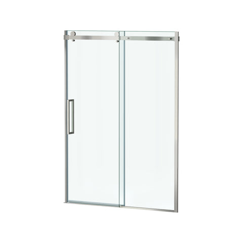Passage 72-Inch High Semi-Frameless Top-Roller Sliding Shower Door