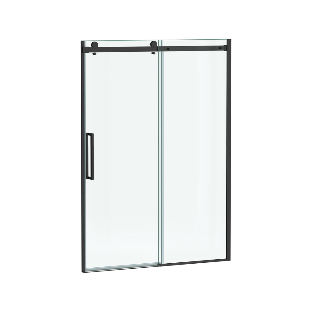 Passage 72-Inch High Semi-Frameless Top-Roller Sliding Shower Door
