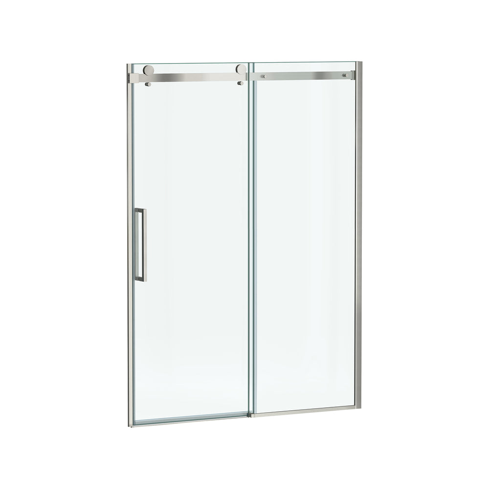 Passage 72-Inch High Semi-Frameless Top-Roller Sliding Shower Door
