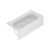 Princeton® PRO Steel 60 x 30-inch Above Floor Rough Integral Apron Bathtub with Right-Hand Outlet