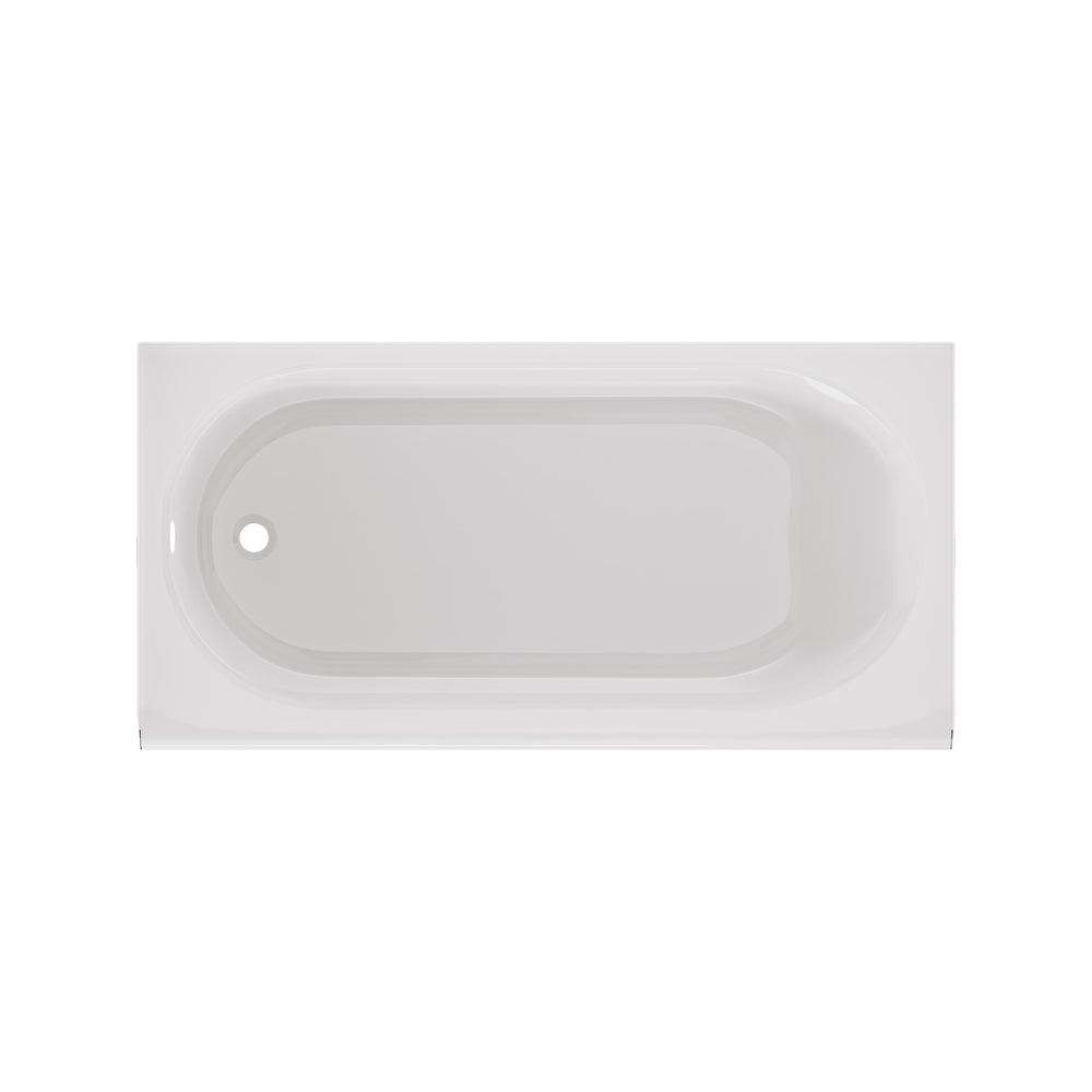 Princeton® PRO Steel 60 x 30-inch Above Floor Rough Integral Apron Bathtub with Left-Hand Outlet