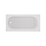 Princeton® PRO Steel 60 x 30-inch Above Floor Rough Integral Apron Bathtub with Left-Hand Outlet