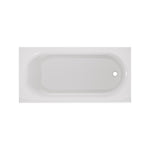 Princeton® PRO Steel 60 x 30-inch Above Floor Rough Integral Apron Bathtub with Right-Hand Outlet