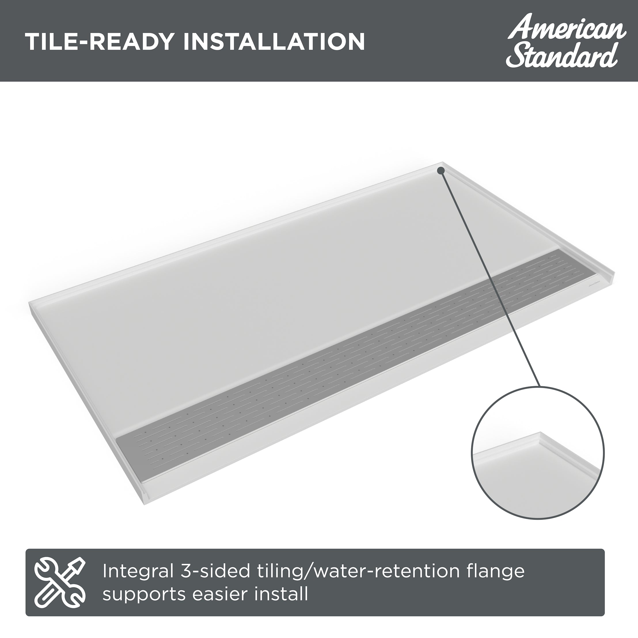 American Standard Townsend 64x34in. Shower Base | American