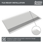 Townsend 38 x 38-Inch Single Threshold ADA Shower Base With Center Drain